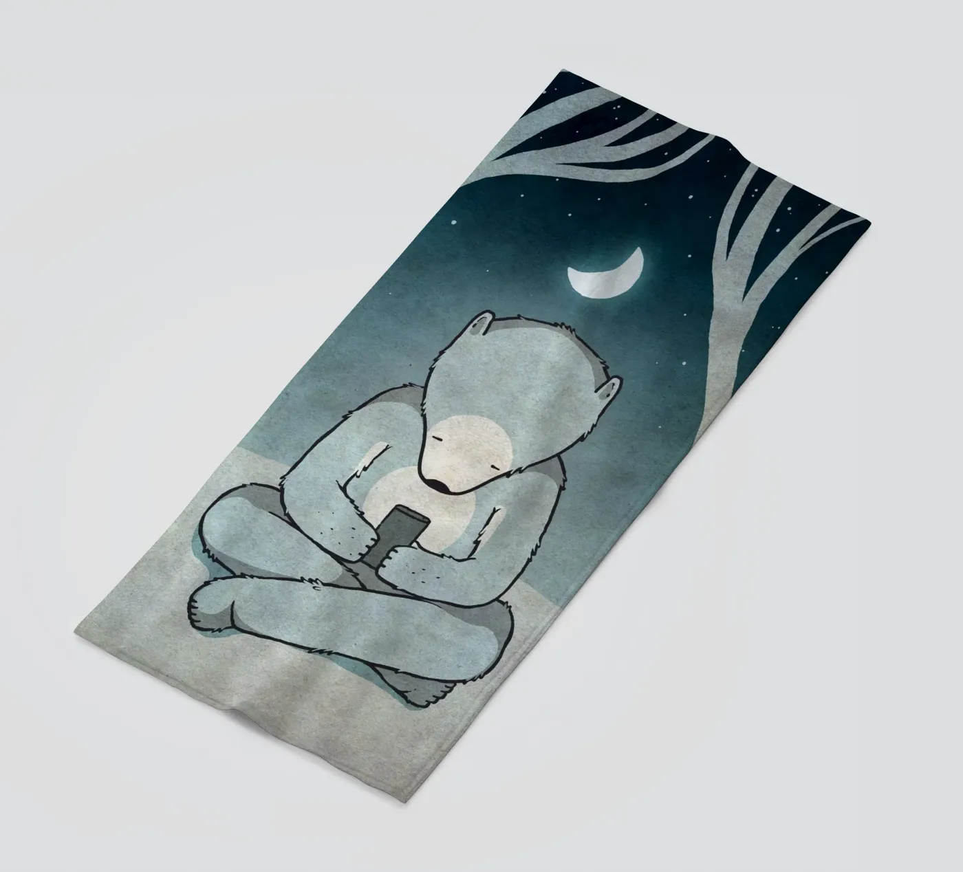 SMS beach towel by Kuba Gornowicz
