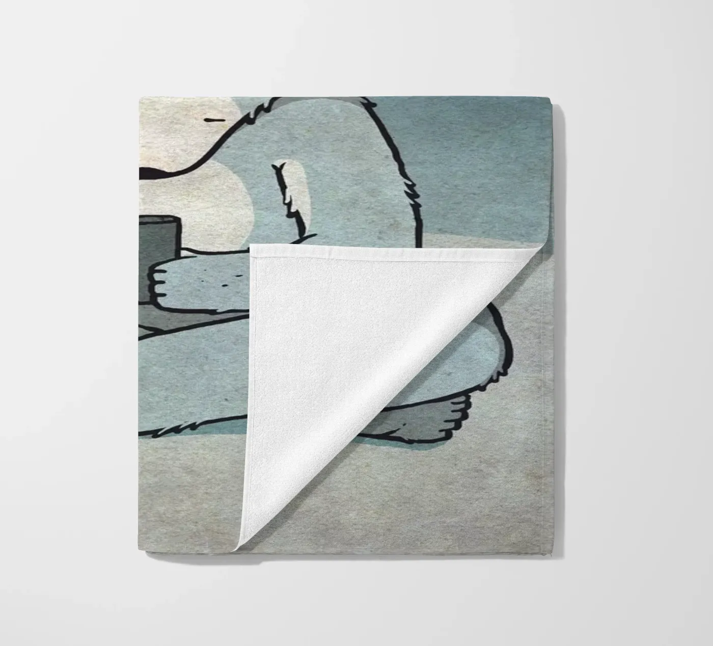 SMS beach towel by Kuba Gornowicz