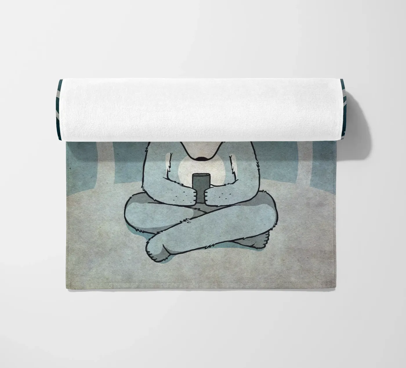 SMS beach towel by Kuba Gornowicz