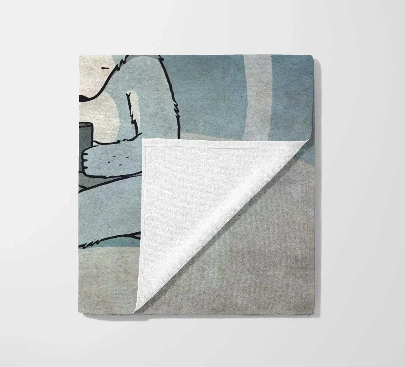 SMS beach towel by Kuba Gornowicz