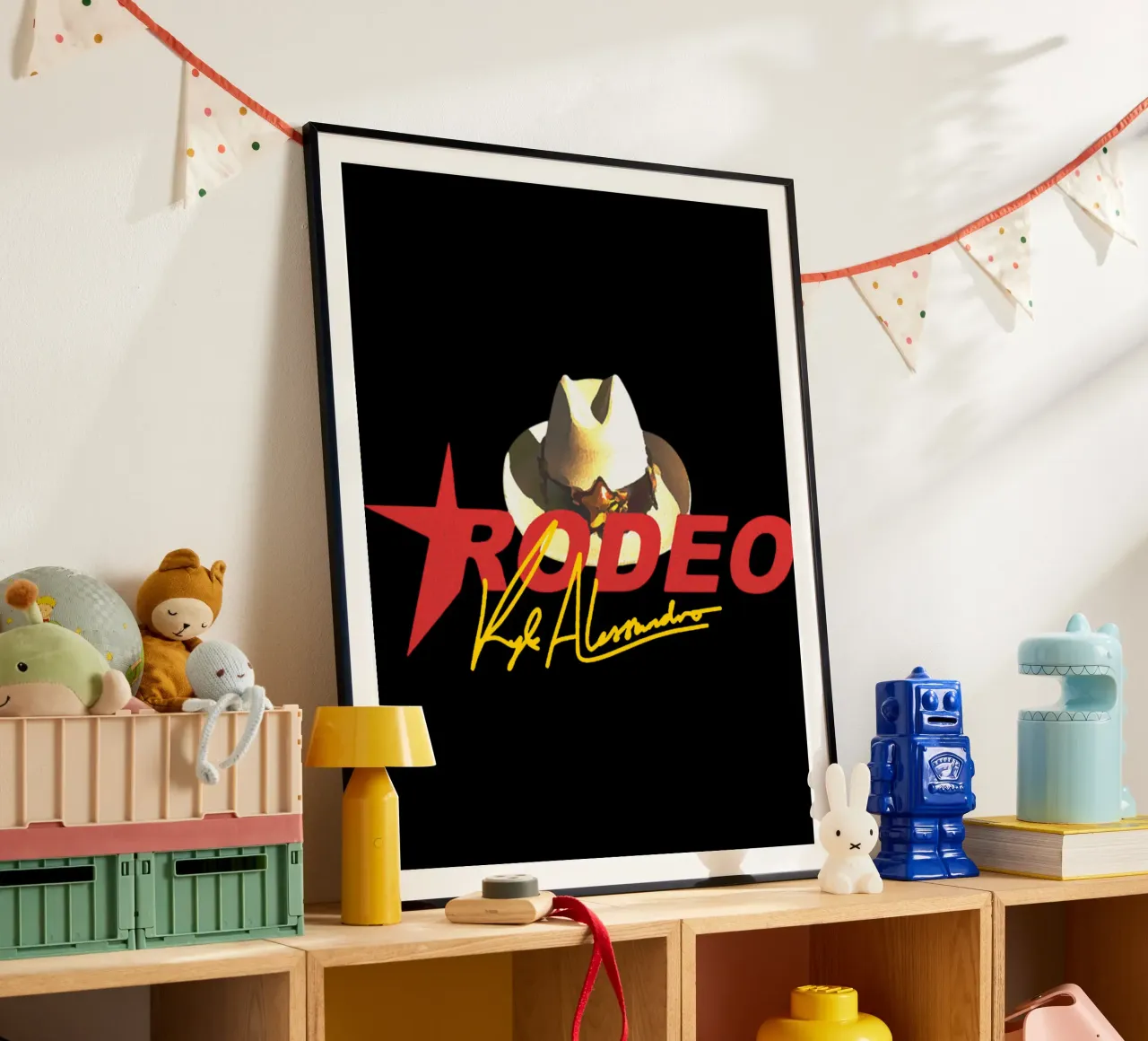 Pacha Ibiza Pop poster con telaio in legno da grass.studio_