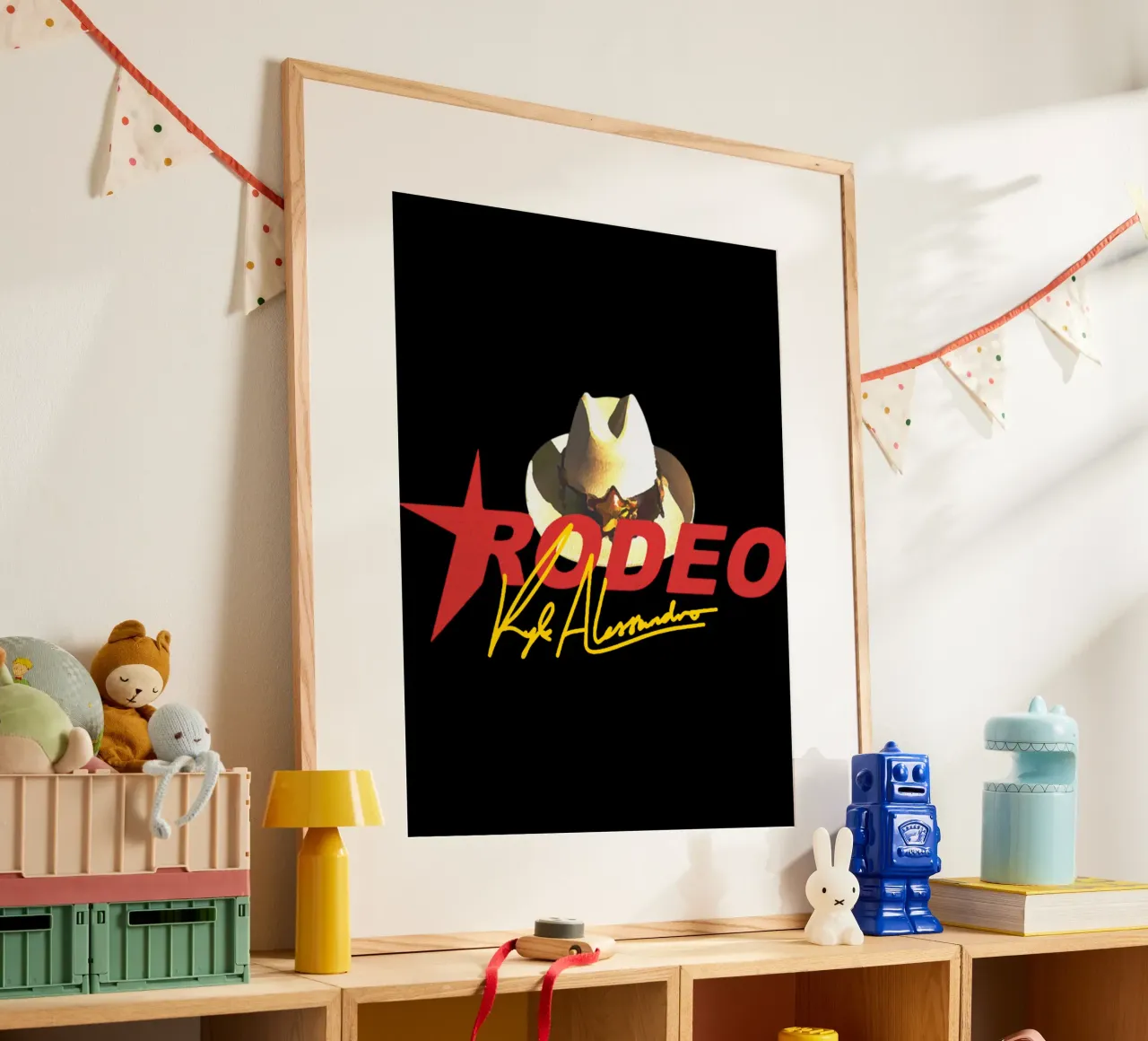 Pacha Ibiza Pop poster con telaio in legno da grass.studio_