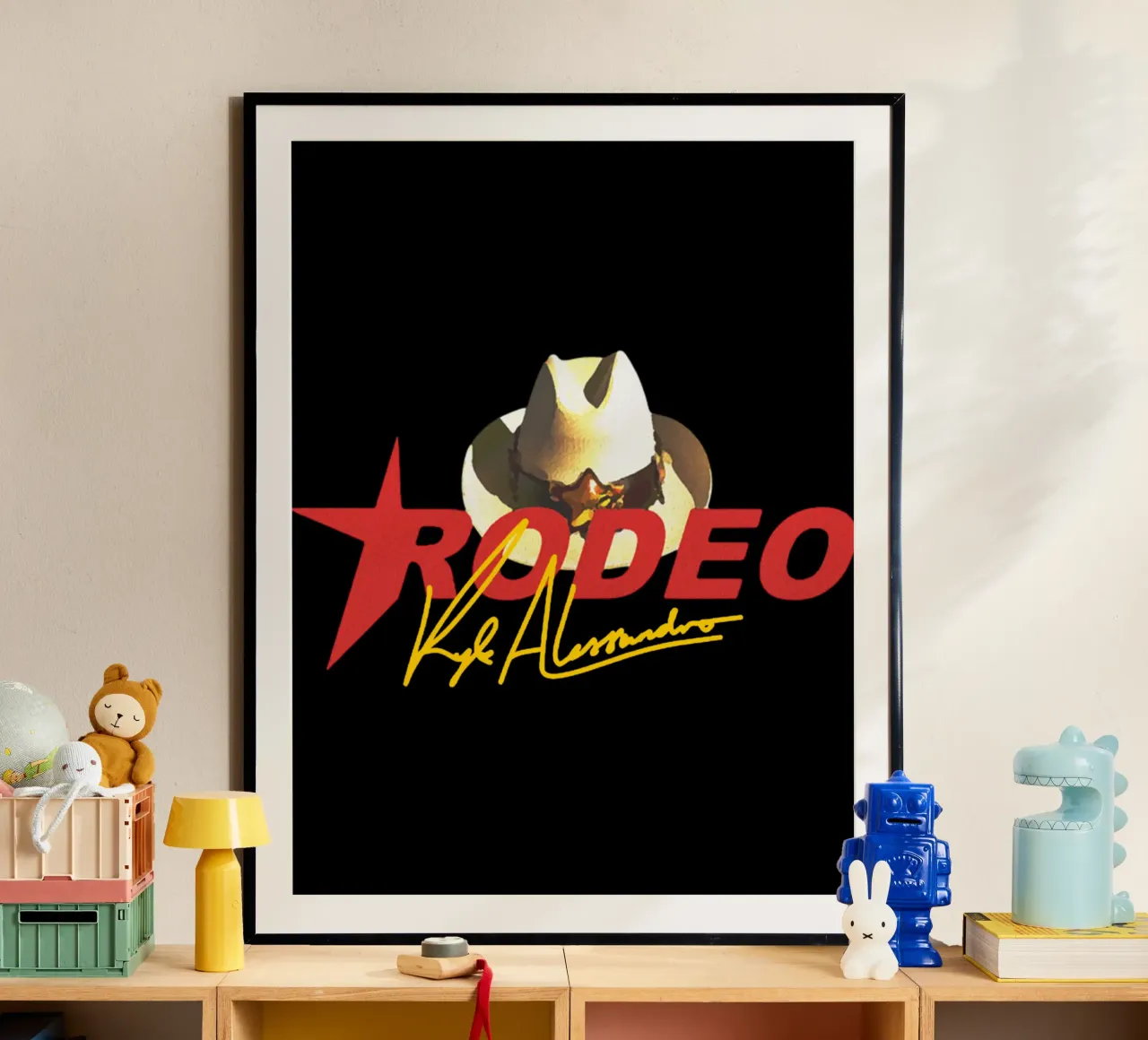 Pacha Ibiza Pop poster con telaio in legno da grass.studio_