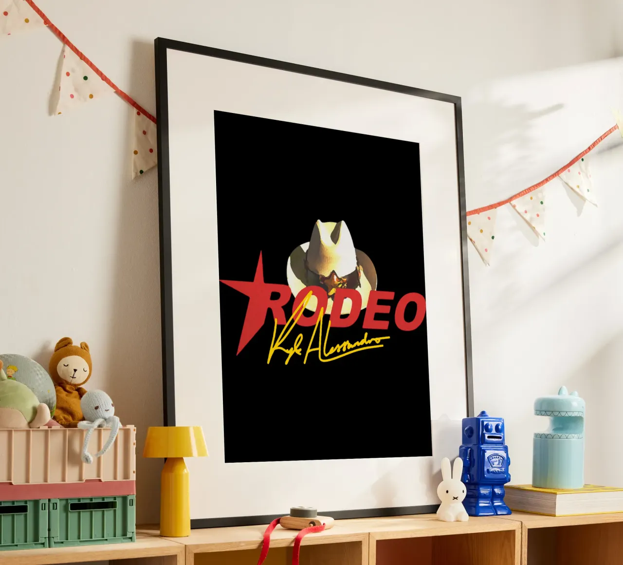Pacha Ibiza Pop poster con telaio in legno da grass.studio_
