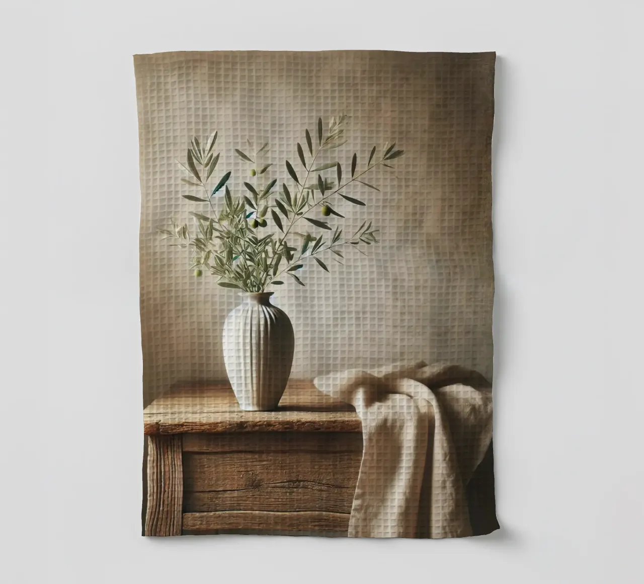 Branches d'olivier dans un vase torchon de VintageBotanics