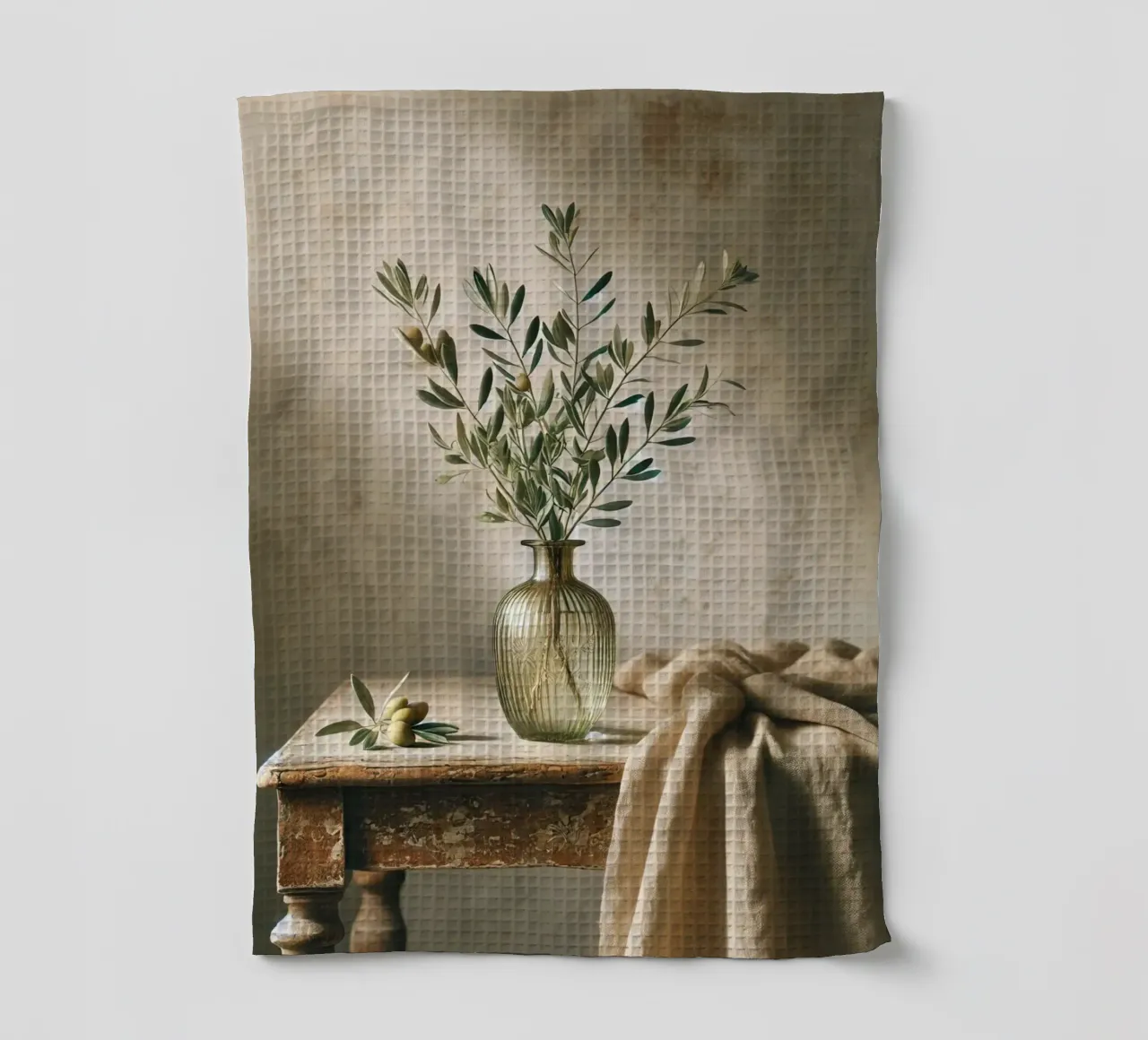 Branches d'olivier dans un vase torchon de VintageBotanics