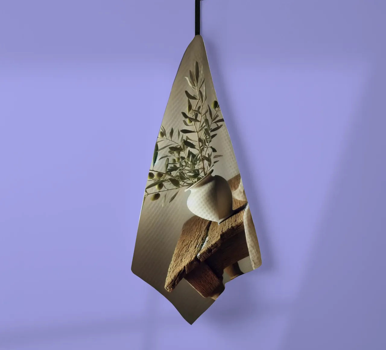 Branches d'olivier dans un vase torchon de VintageBotanics