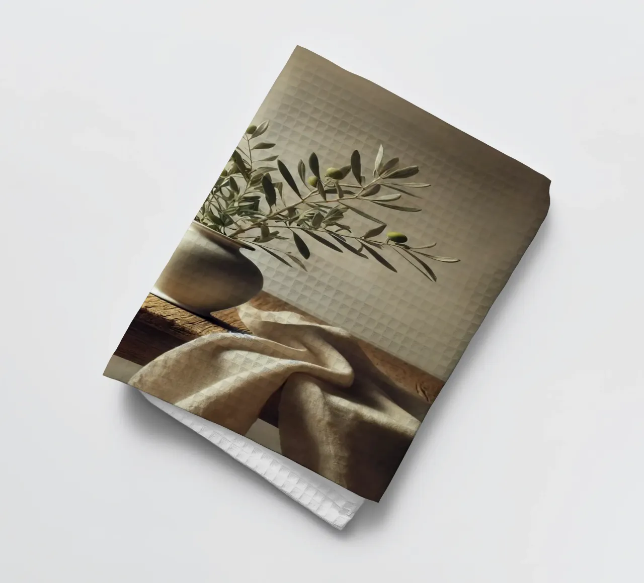 Branches d'olivier dans un vase torchon de VintageBotanics