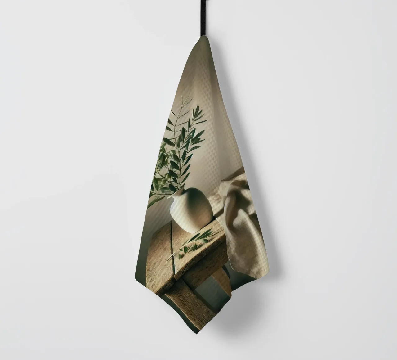 Branches d'olivier dans un vase torchon de VintageBotanics