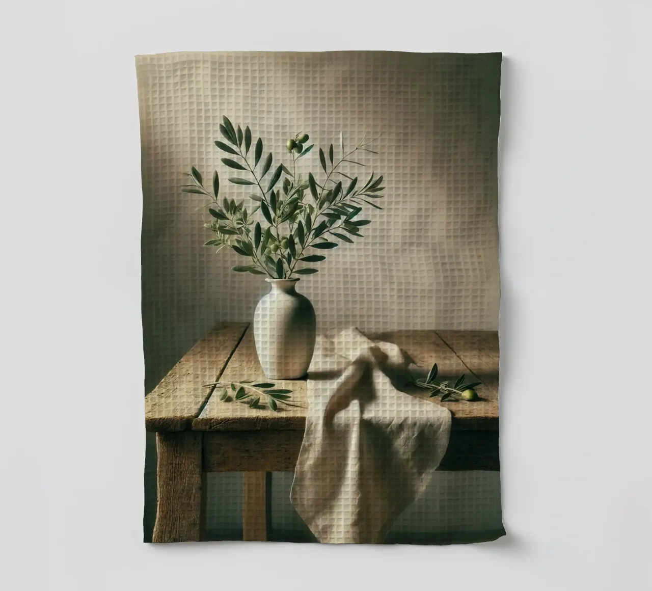 Branches d'olivier dans un vase torchon de VintageBotanics