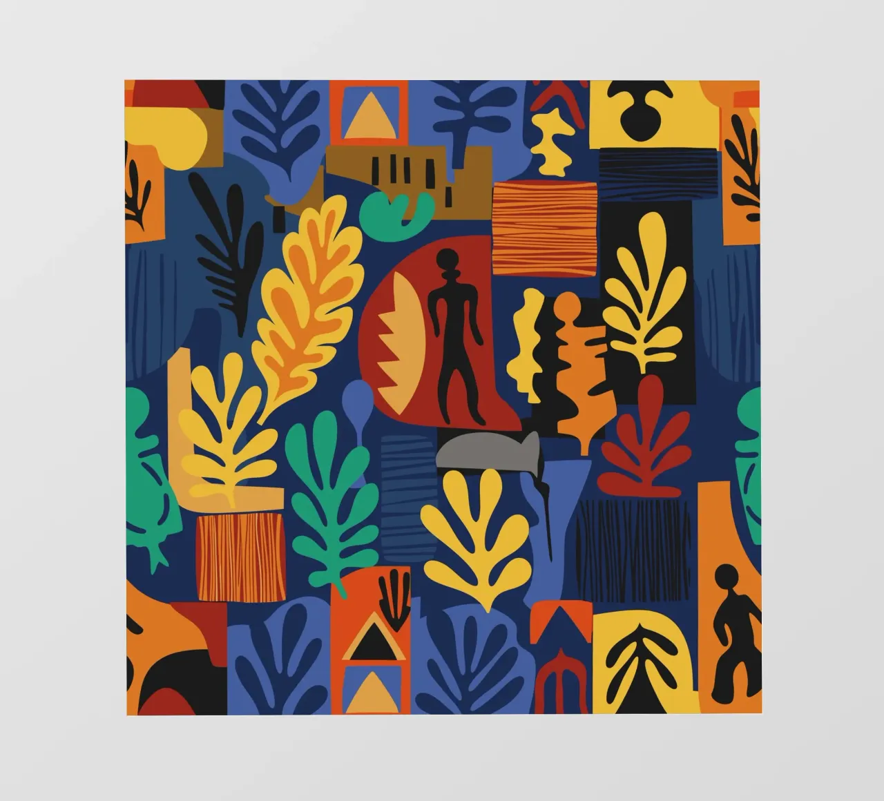 Cut Out Flowers African Pattern Design pellicola backlit da Abstract and Patterns