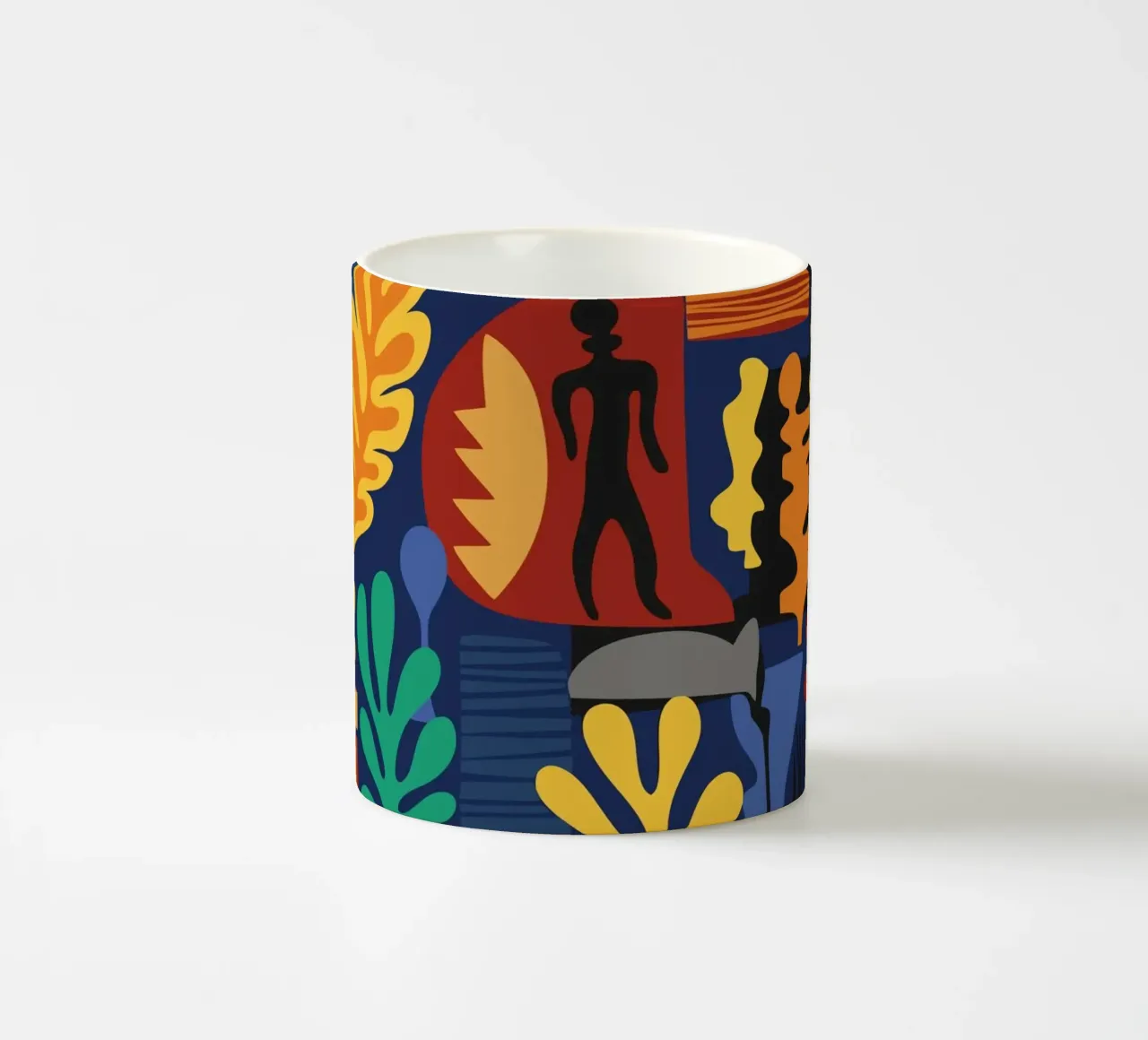 Cut Out Flowers African Pattern Design tazza in ceramica da Abstract and Patterns
