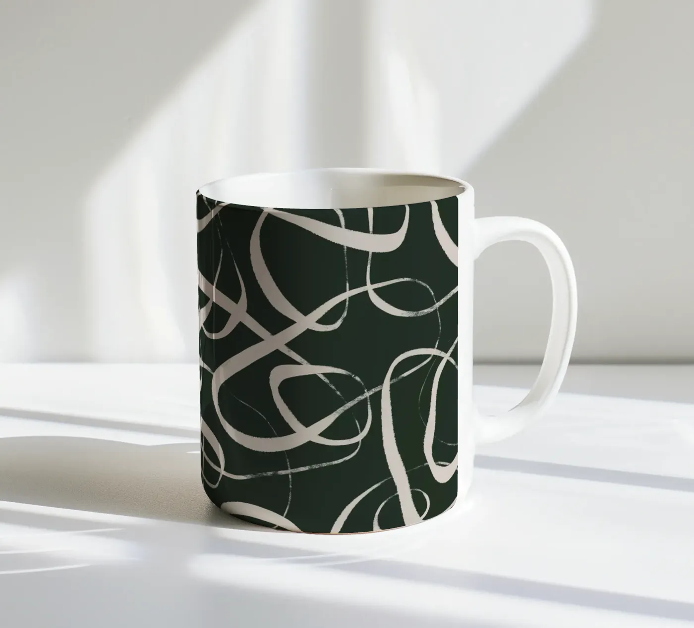 Pattern No 5 ceramic mug by treechild
