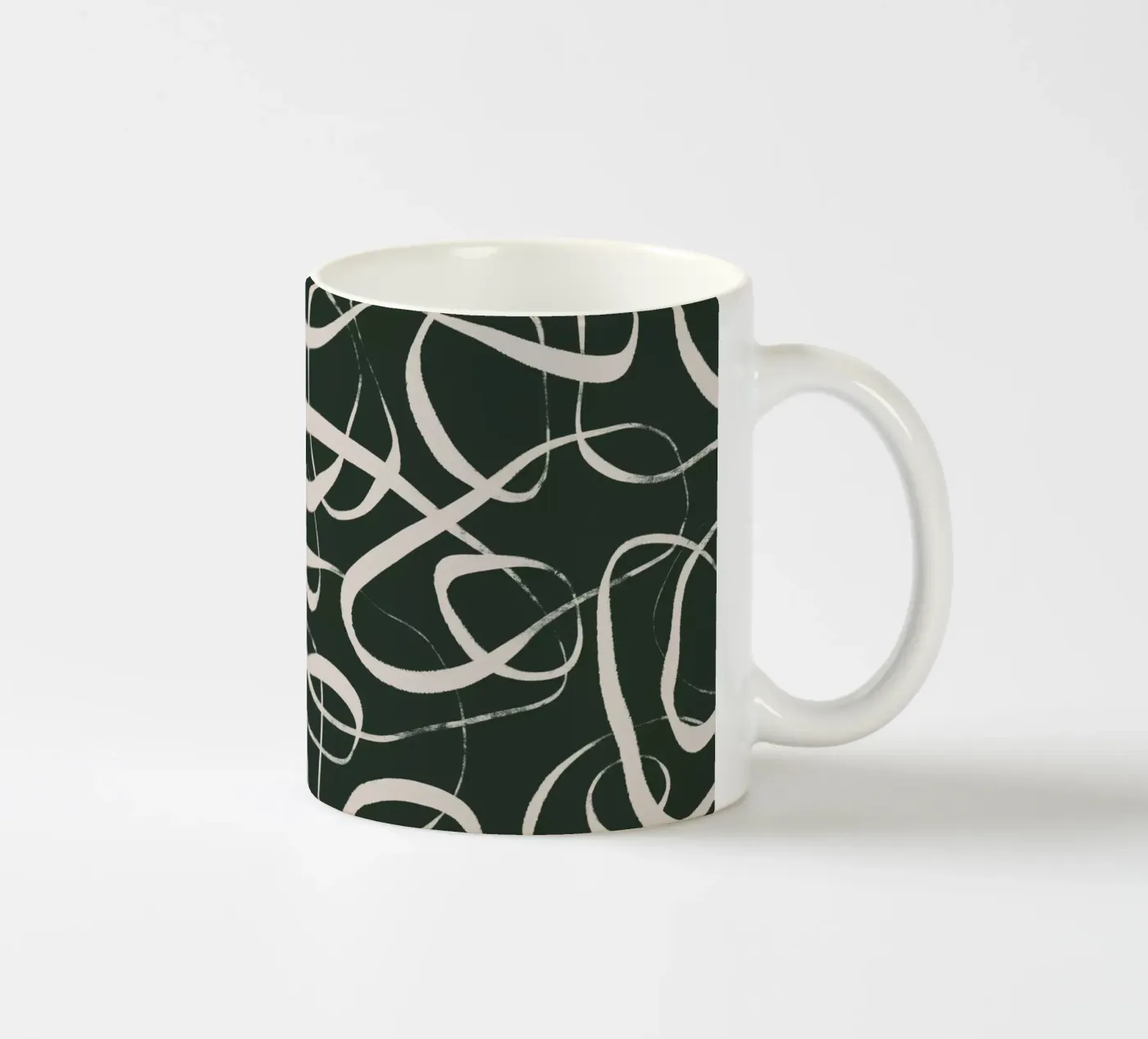 Pattern No 5 ceramic mug by treechild