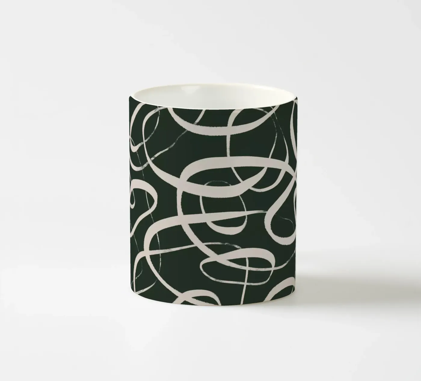 Pattern No 5 ceramic mug by treechild