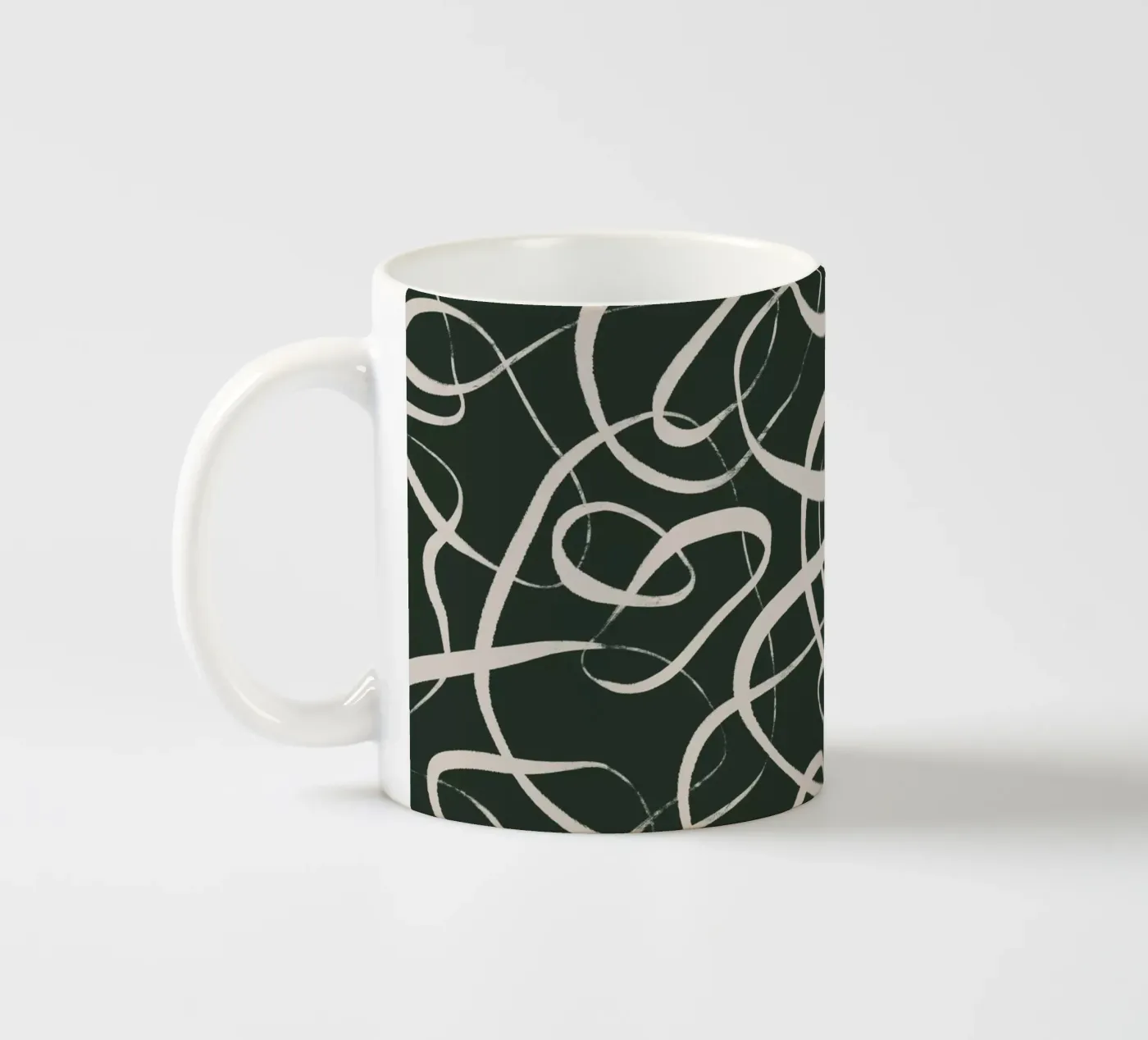 Pattern No 5 ceramic mug by treechild