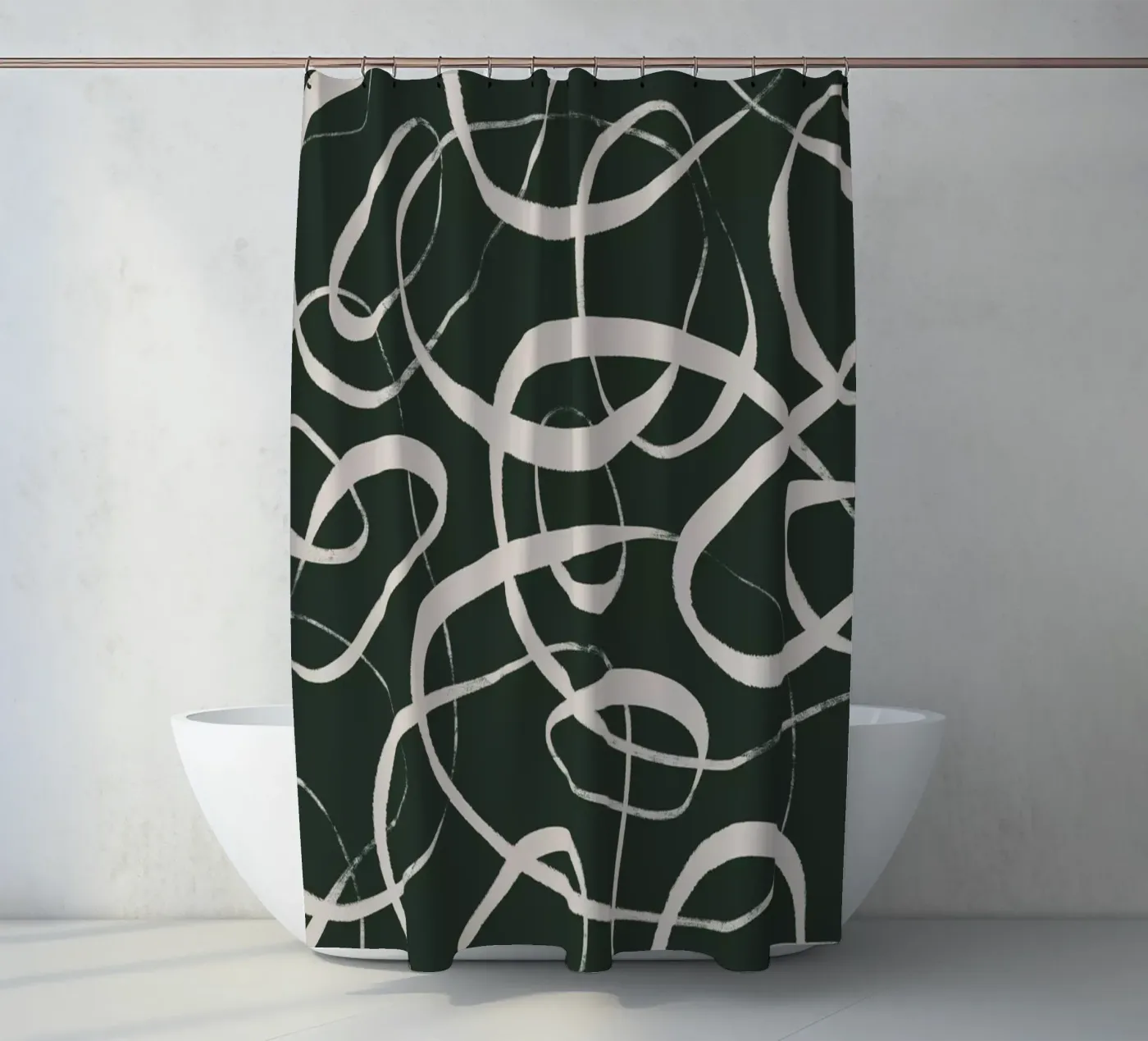 Pattern No 5 douchegordijn van treechild