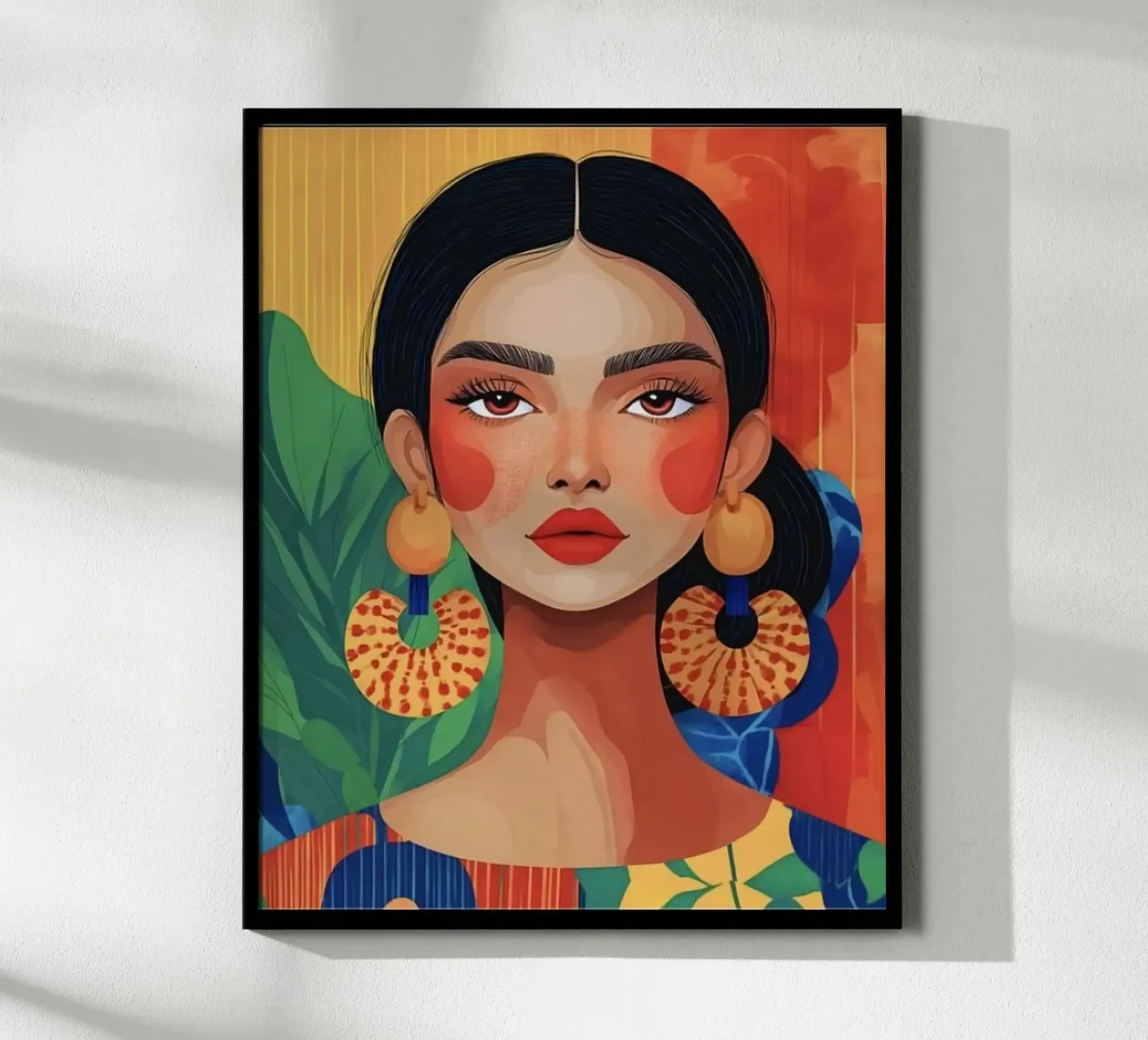 posture girl colorful poster da panada