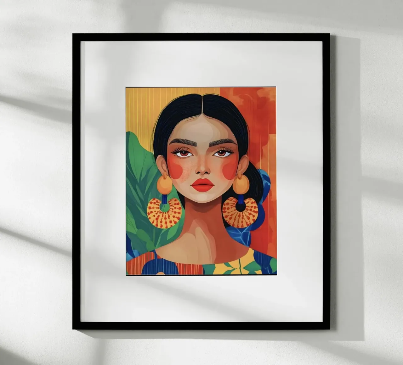 posture girl colorful poster da panada