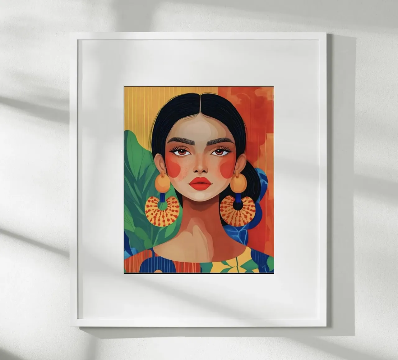 posture girl colorful poster da panada