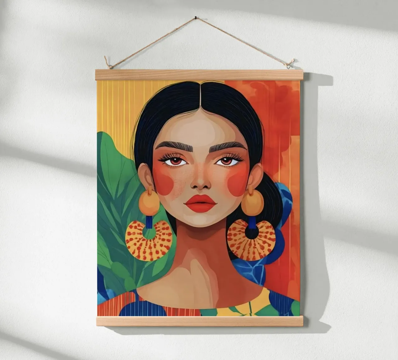 posture girl colorful poster da panada