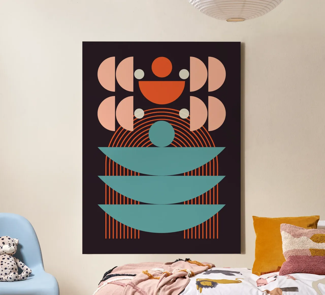 Midden eeuw 15 canvas met Baklijst van Little Dean