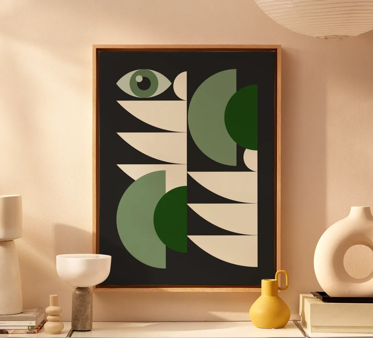 Midden eeuw 16 canvas met Baklijst van Little Dean