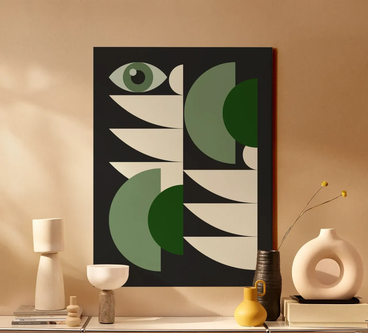 Midden eeuw 16 canvas met Baklijst van Little Dean