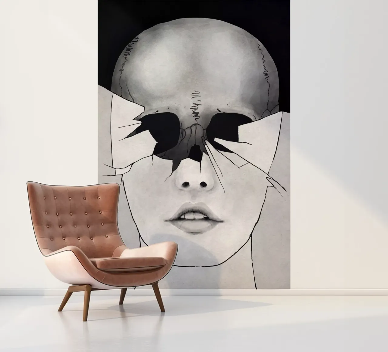 Broken fotobehang van Kuba Gornowicz