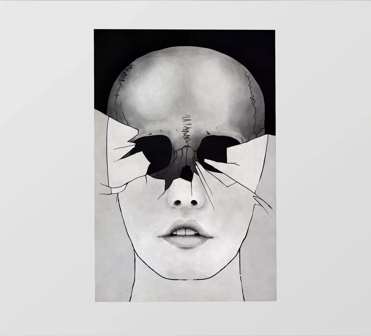 Broken fotobehang van Kuba Gornowicz