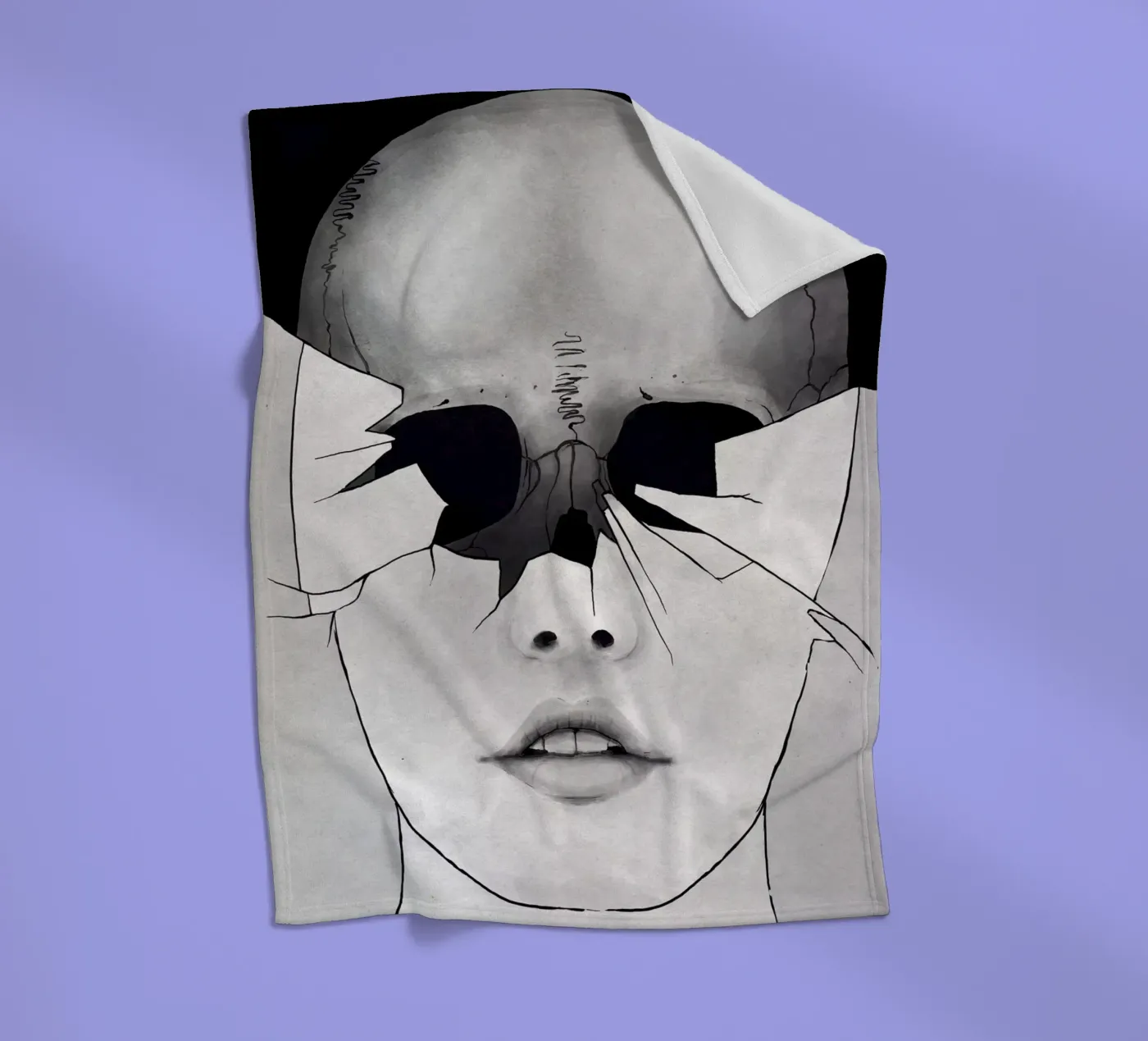 Broken fleecedeken van Kuba Gornowicz