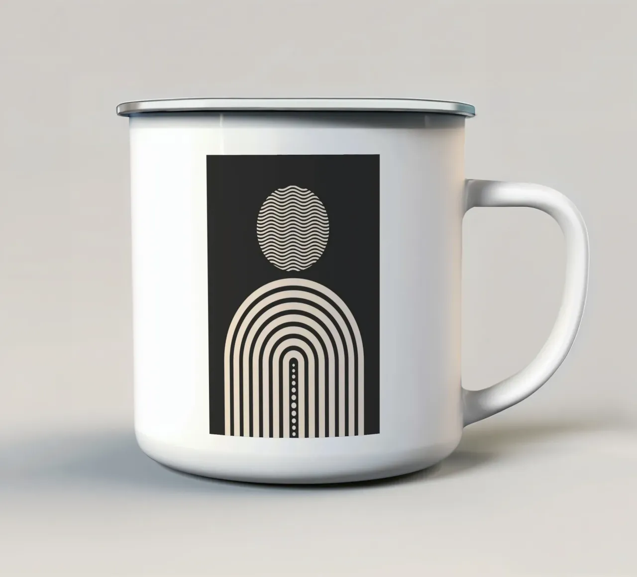 Metà secolo 19 tazza in smalto da Little Dean