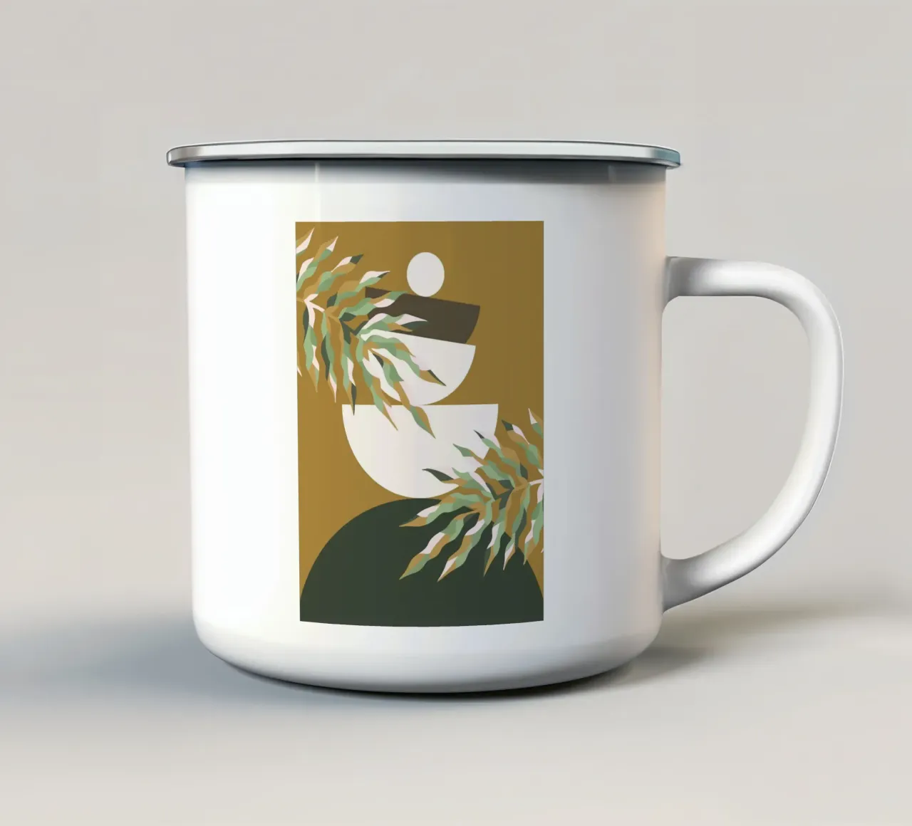 Metà secolo 20 tazza in smalto da Little Dean