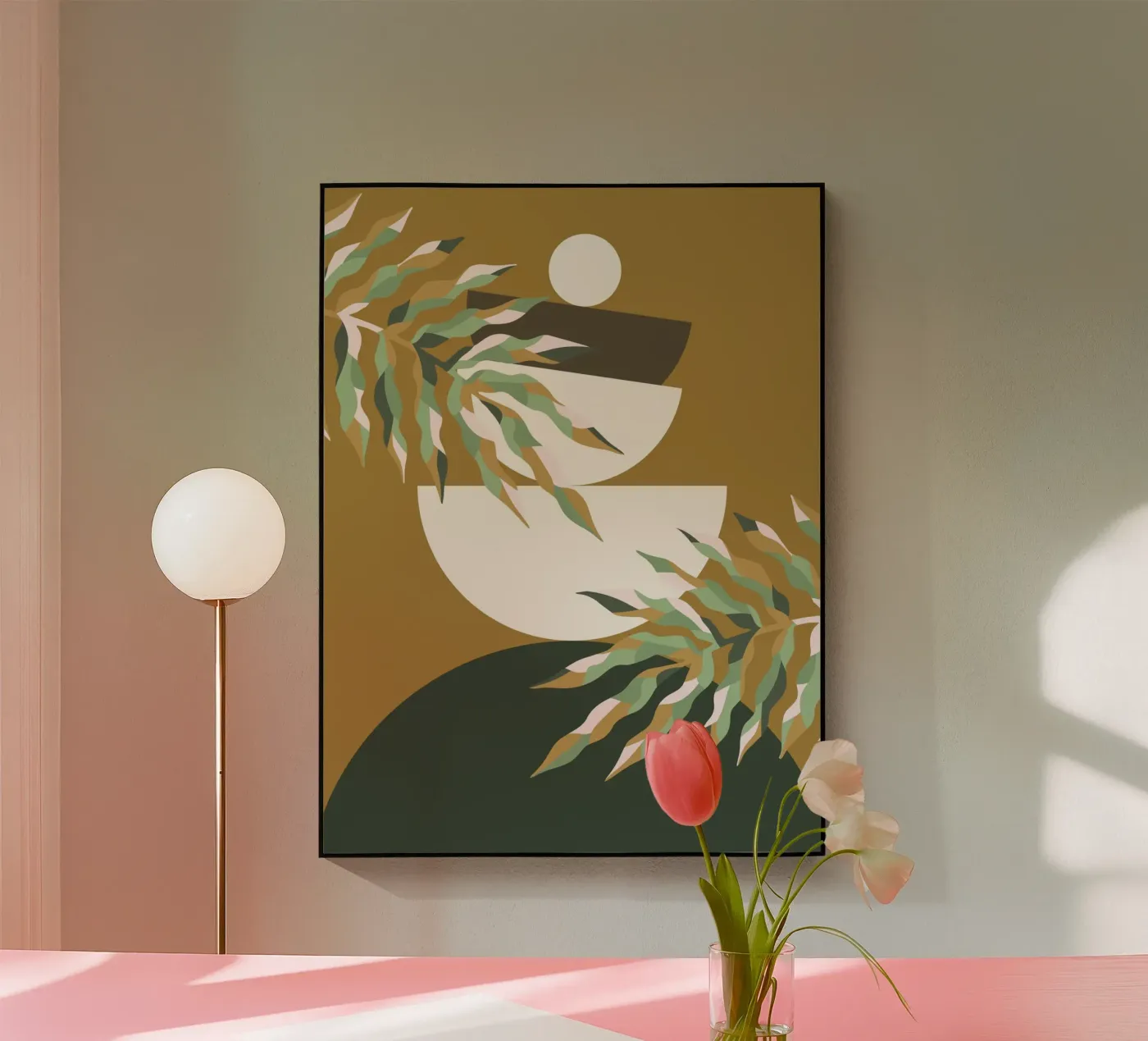 Midden 20e eeuw acryl van Little Dean