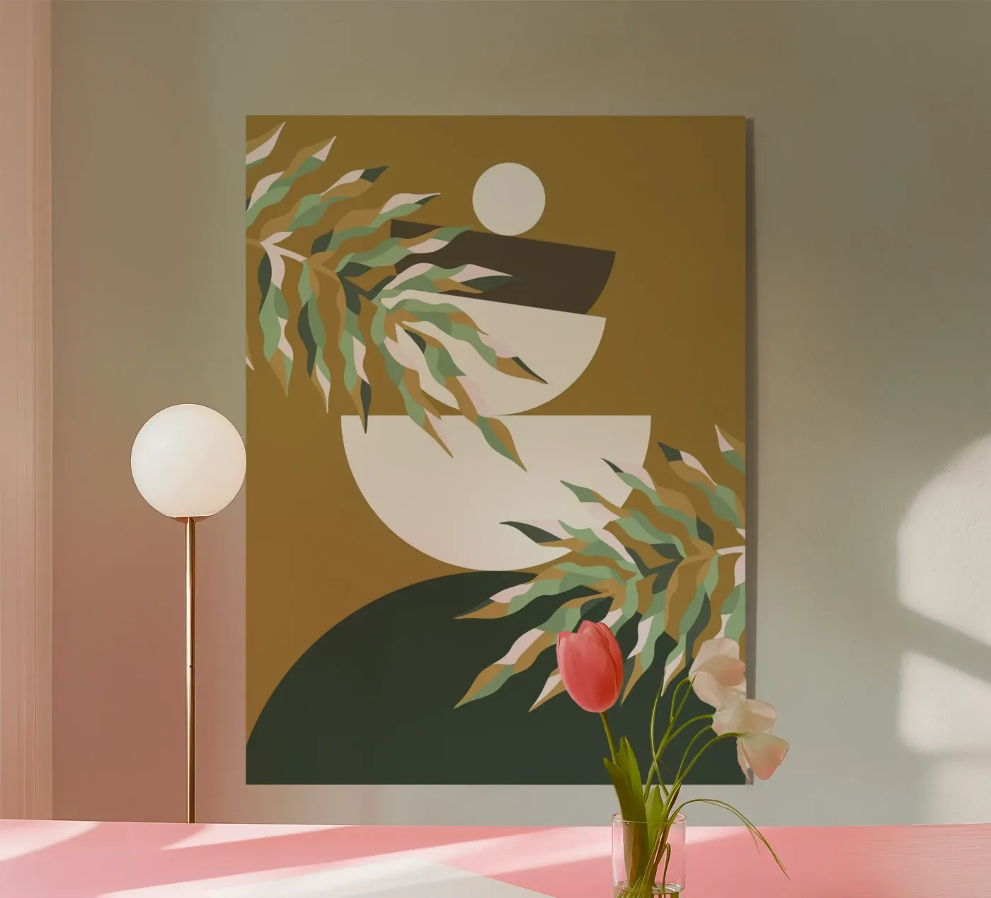 Midden 20e eeuw acryl van Little Dean