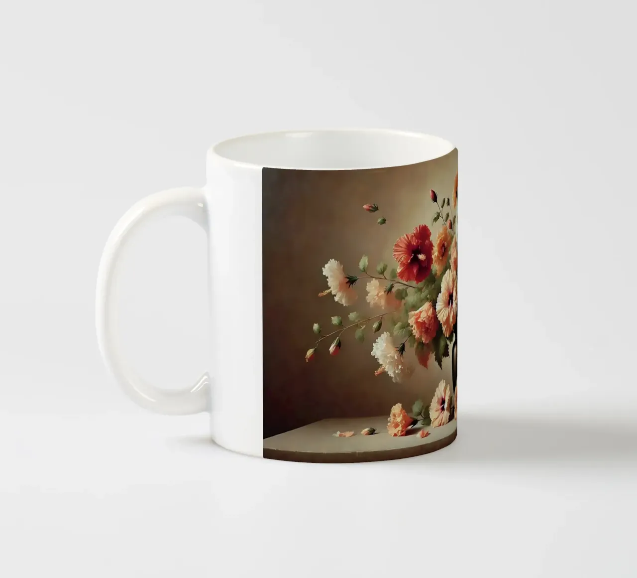 Bouquet di fiori di ibisco tazza in ceramica da VintageBotanics