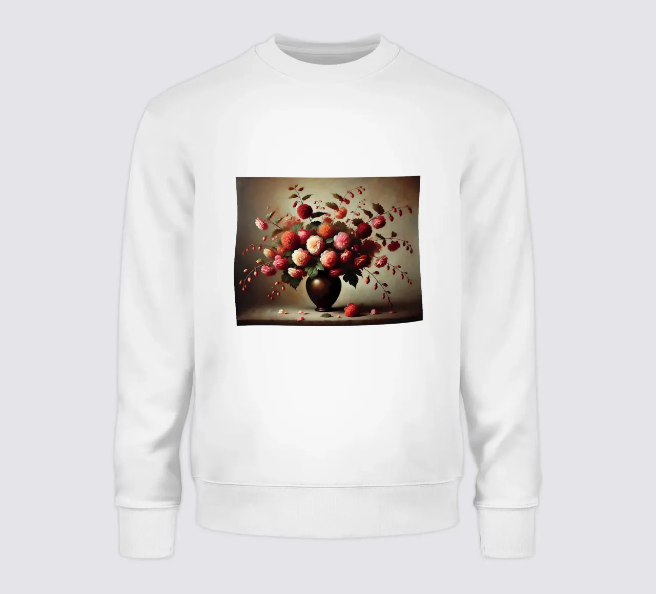 Bouquet of Begonia Flowers sweatshirt by VintageBotanics