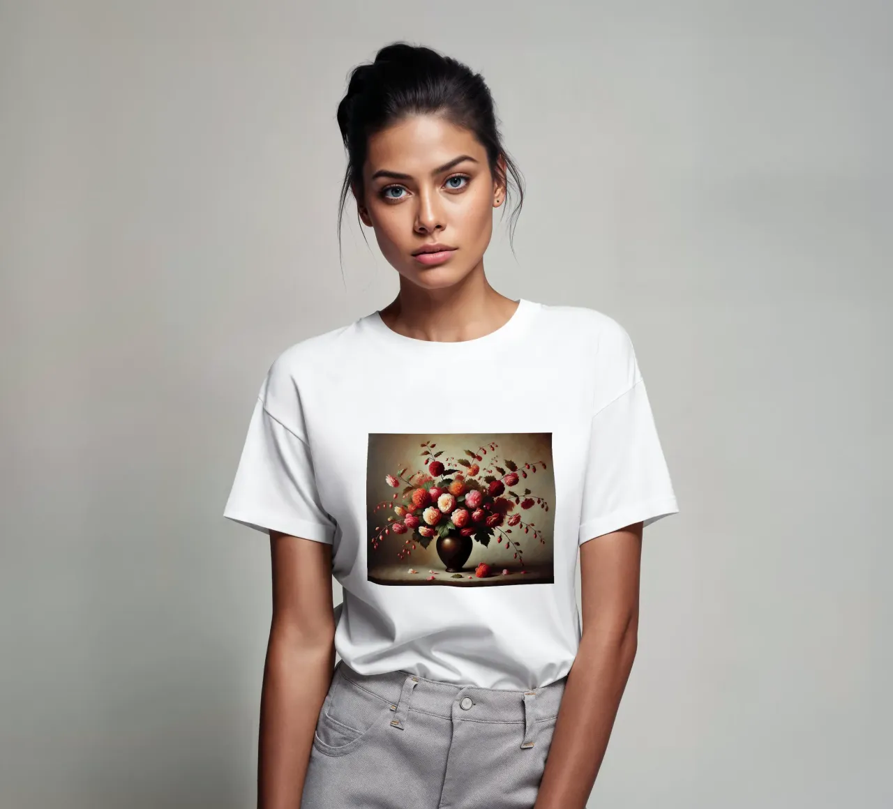 Bouquet di fiori di begonia t-shirt da VintageBotanics