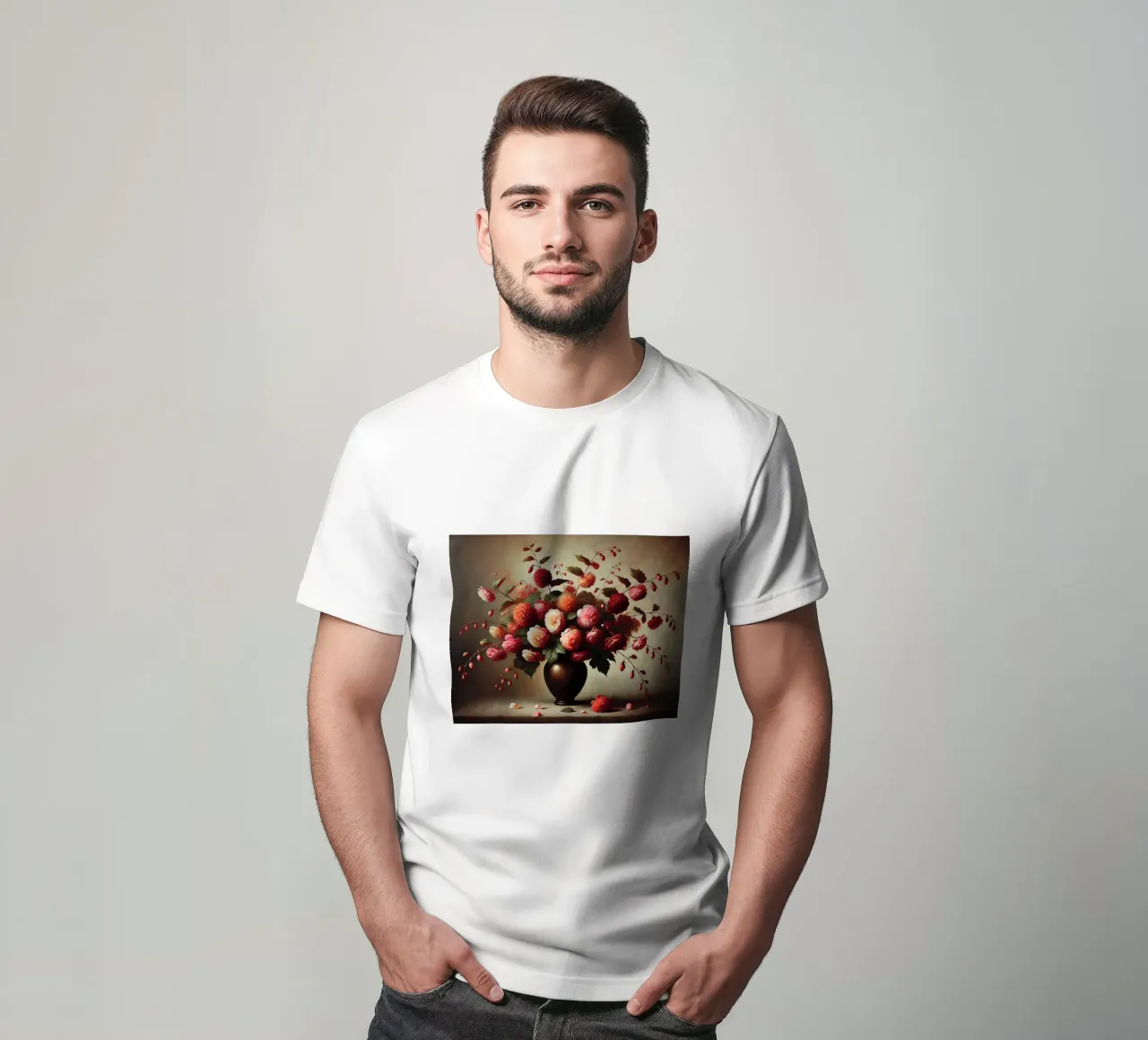 Bouquet di fiori di begonia t-shirt da VintageBotanics