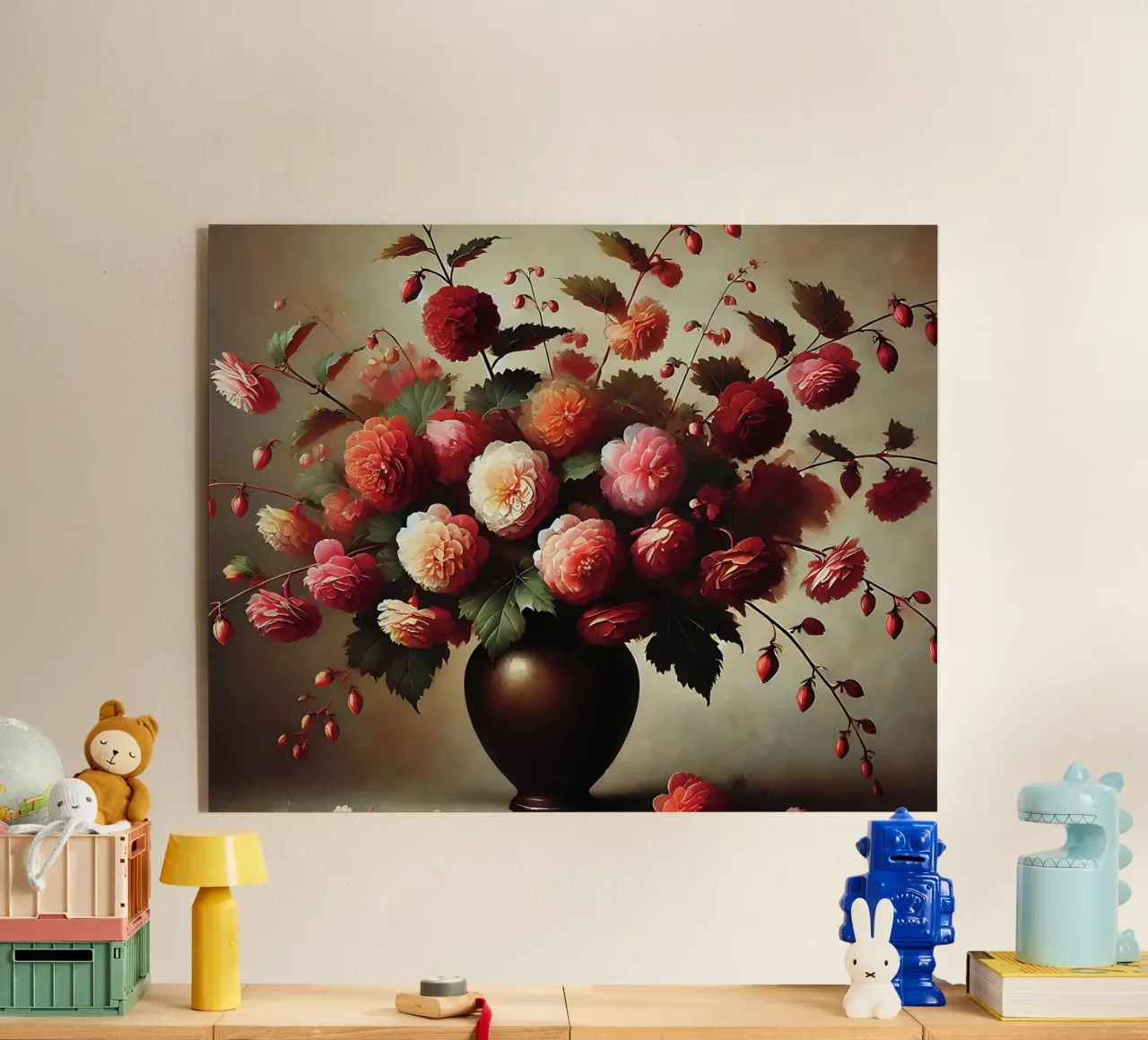 Bouquet di fiori di begonia plexiglass da VintageBotanics