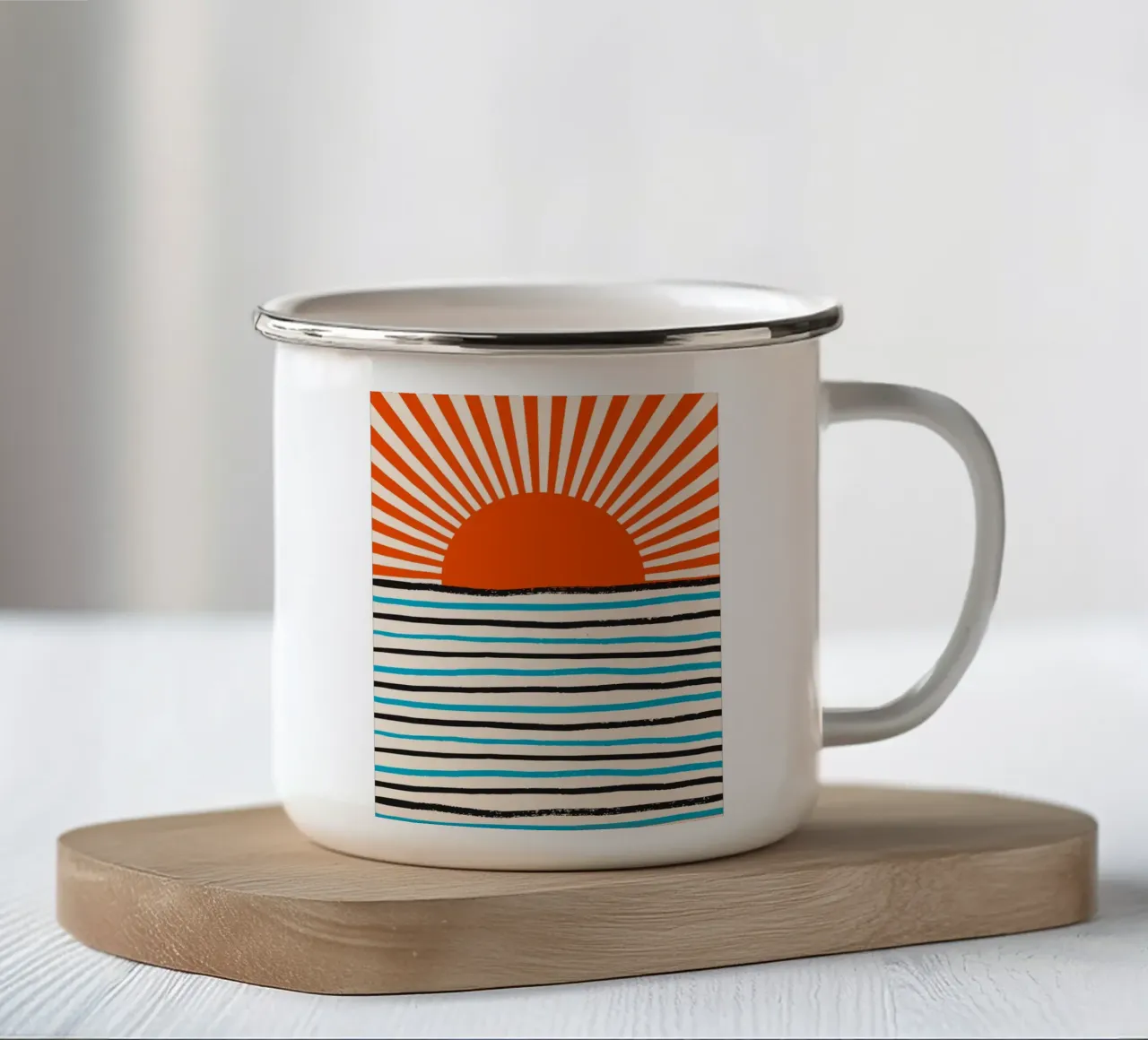 Sole pastello tazza in smalto da Little Dean