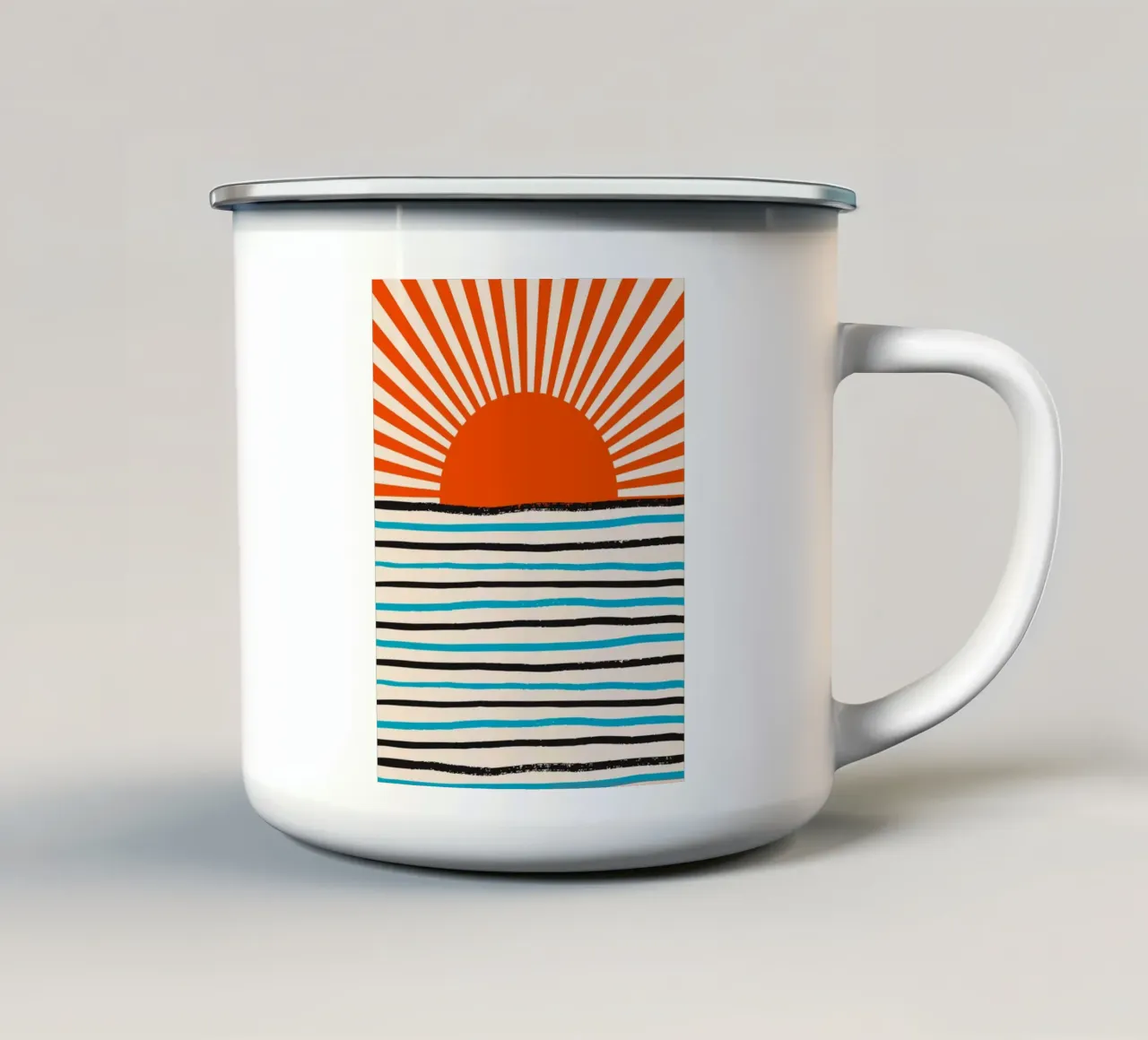 Sole pastello tazza in smalto da Little Dean