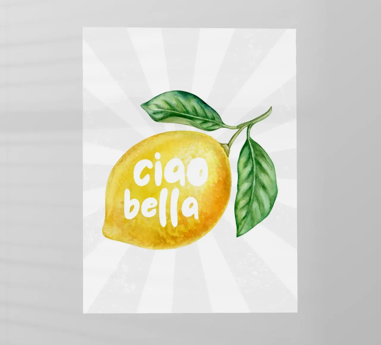 Ciao bella limone pellicola backlit da PinkCandyWalls