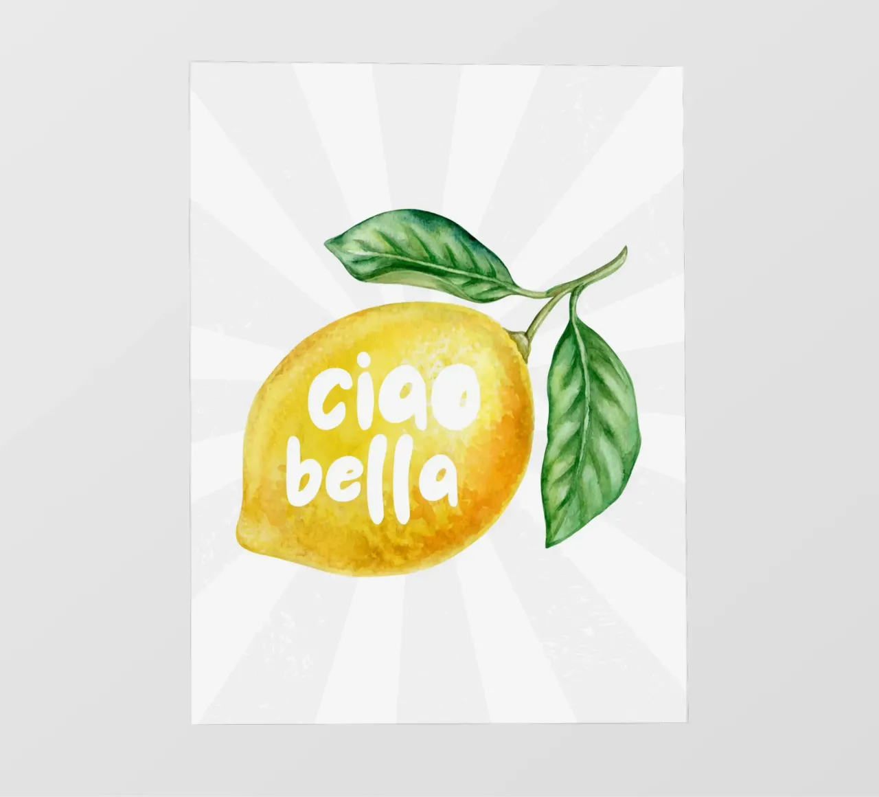 Ciao bella limone pellicola backlit da PinkCandyWalls