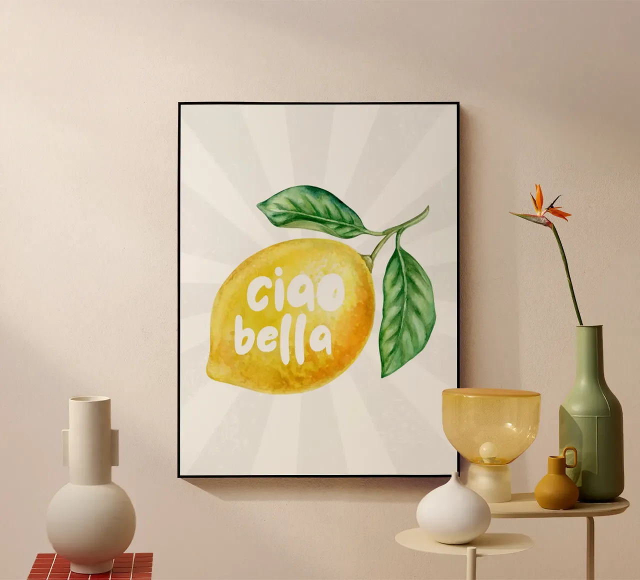 Ciao bella limone plexiglass da PinkCandyWalls