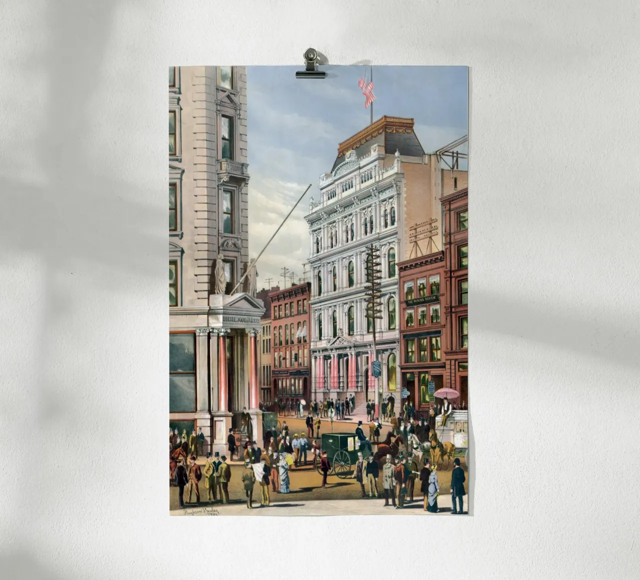 La Borsa di New York nel 1882 poster da the-witcher
