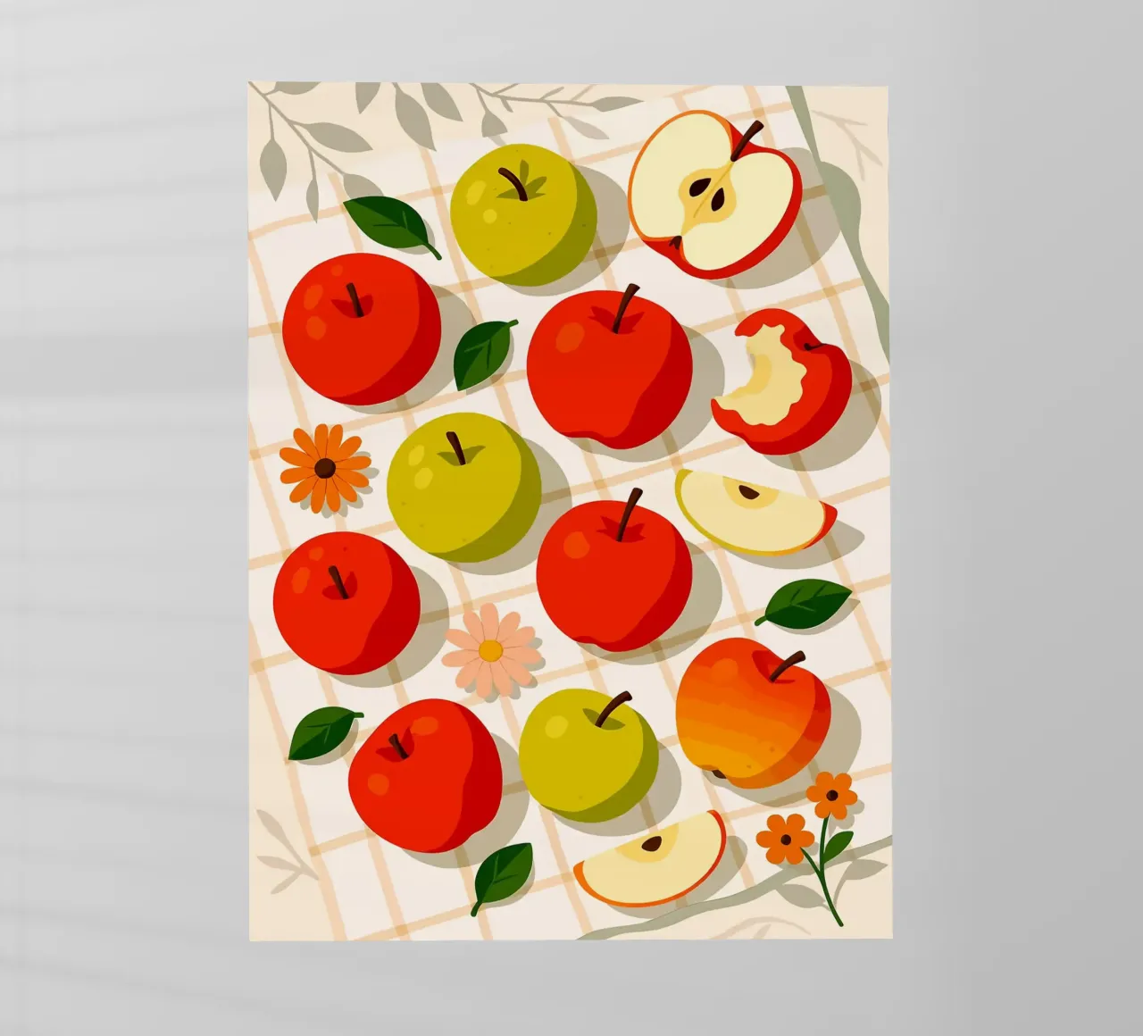 Manzana - Una mesa con estilo lámina retroiluminada de Sven B Strauss