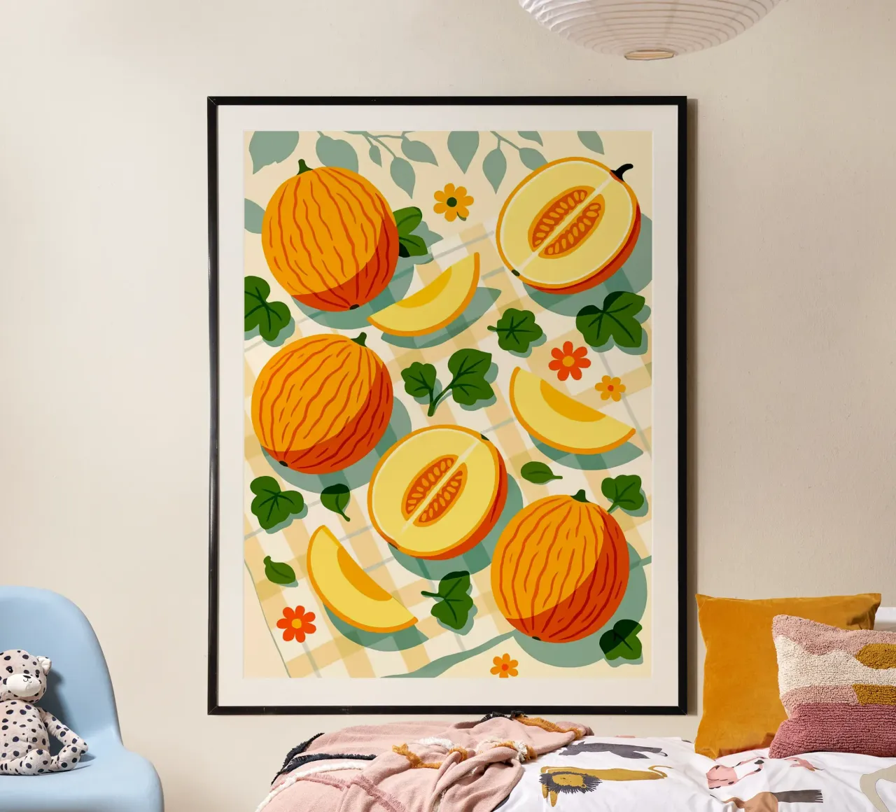 Melone di Casaba - Una tavola stilizzata poster da Sven B Strauss