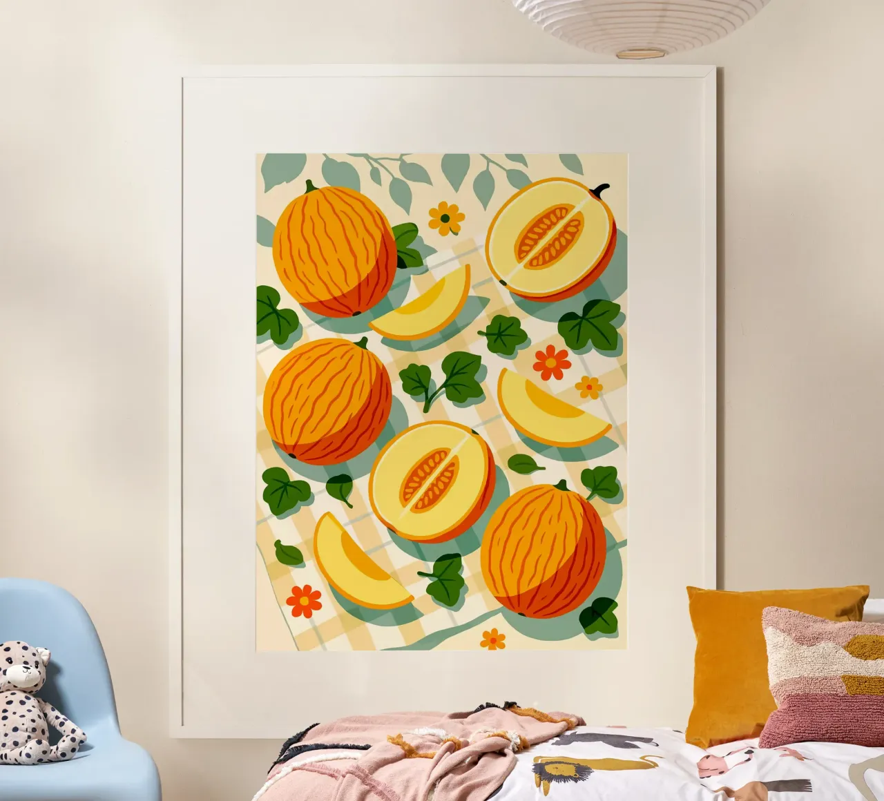 Melone di Casaba - Una tavola stilizzata poster da Sven B Strauss