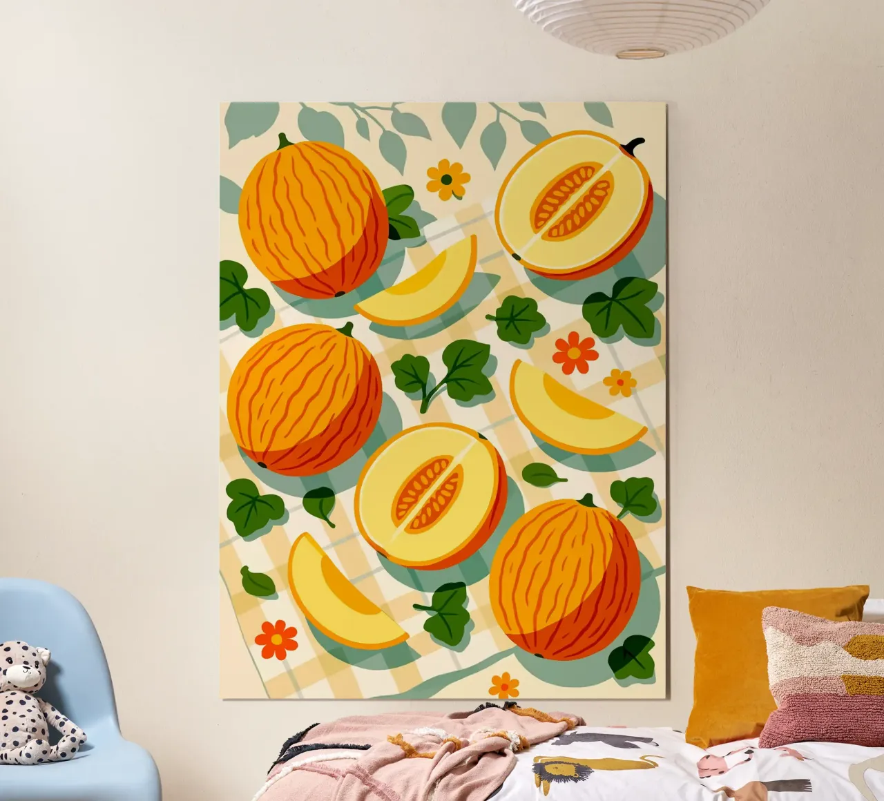 Melone di Casaba - Una tavola stilizzata poster da Sven B Strauss